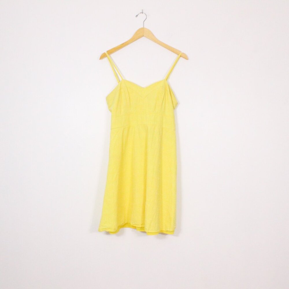 *Ricki's Y2K Yellow Sweetheart Spaghetti Strap Mini Dress
